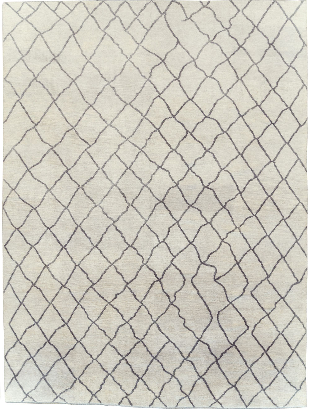 Modern Room Size Moroccan Carpet, No.29439 - Gsblank