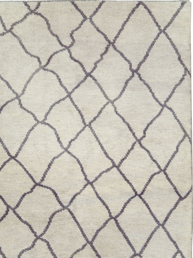 Modern Room Size Moroccan Carpet, No.29439 - Gsblank