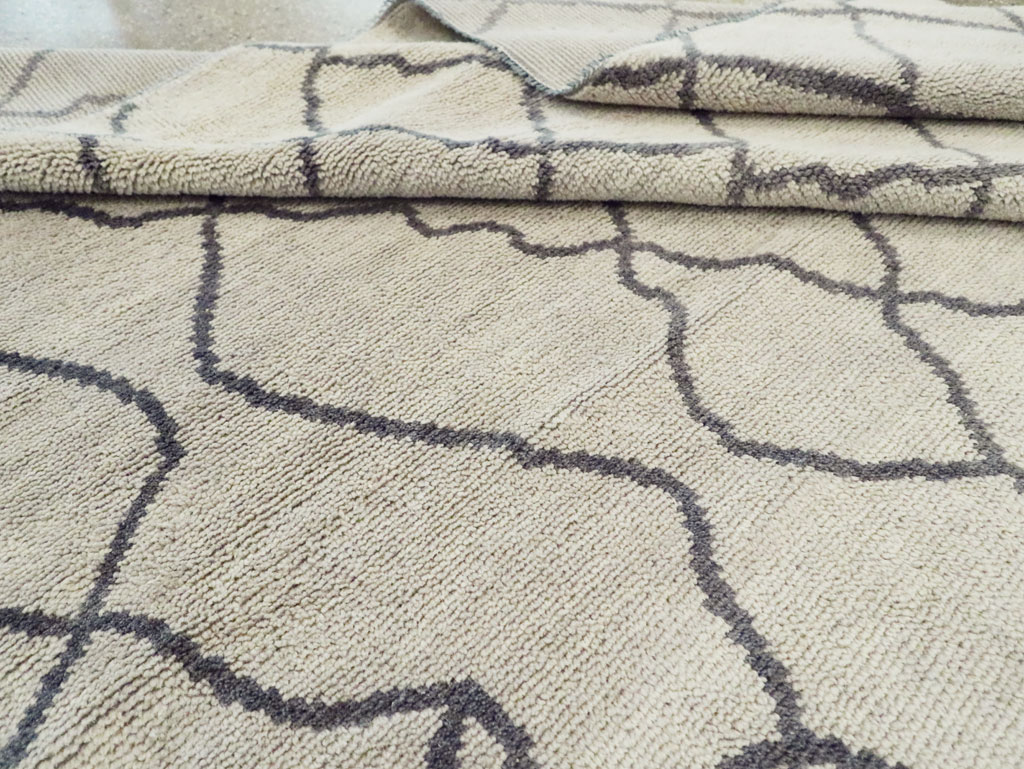 Modern Room Size Moroccan Carpet, No.29439 - Gsblank