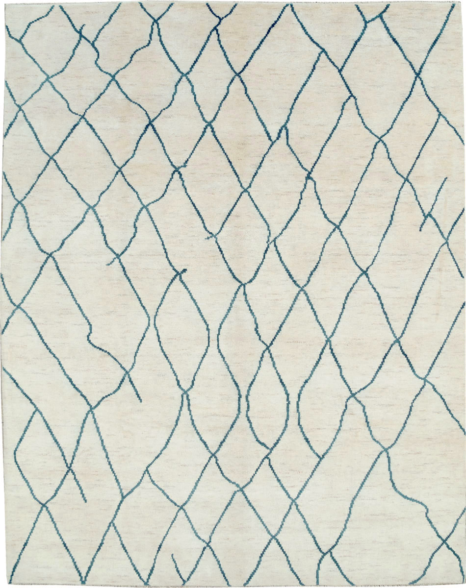 Contemporary Moroccan Room Size Carpet, No.29440 - Gsblank