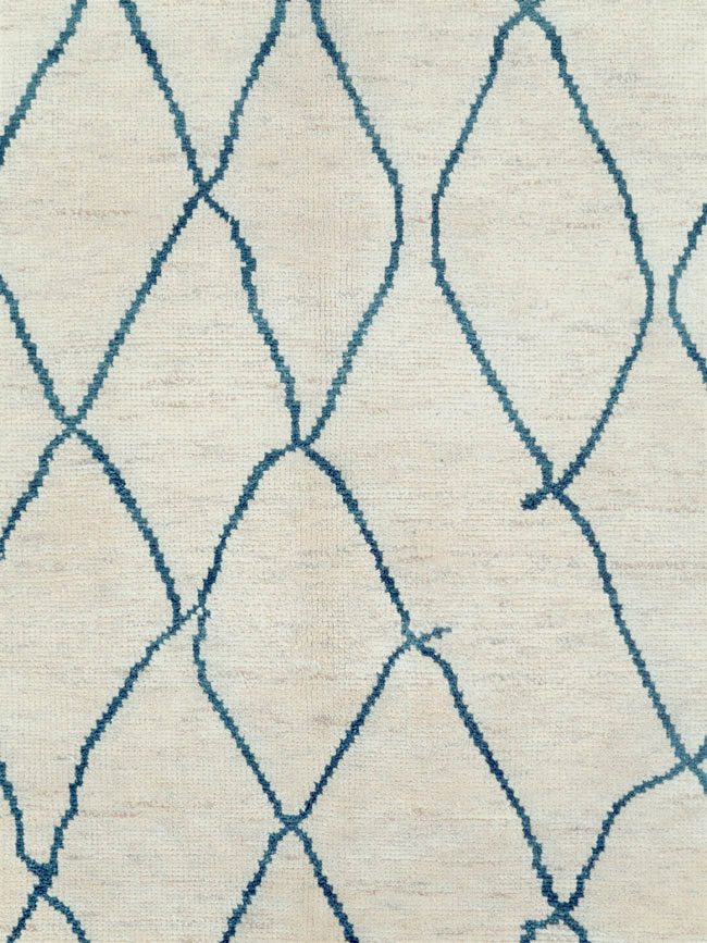 Contemporary Moroccan Room Size Carpet, No.29440 - Gsblank