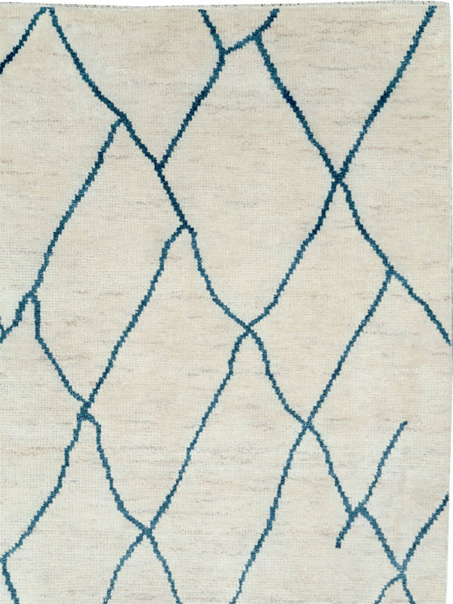 Contemporary Moroccan Room Size Carpet, No.29440 - Gsblank