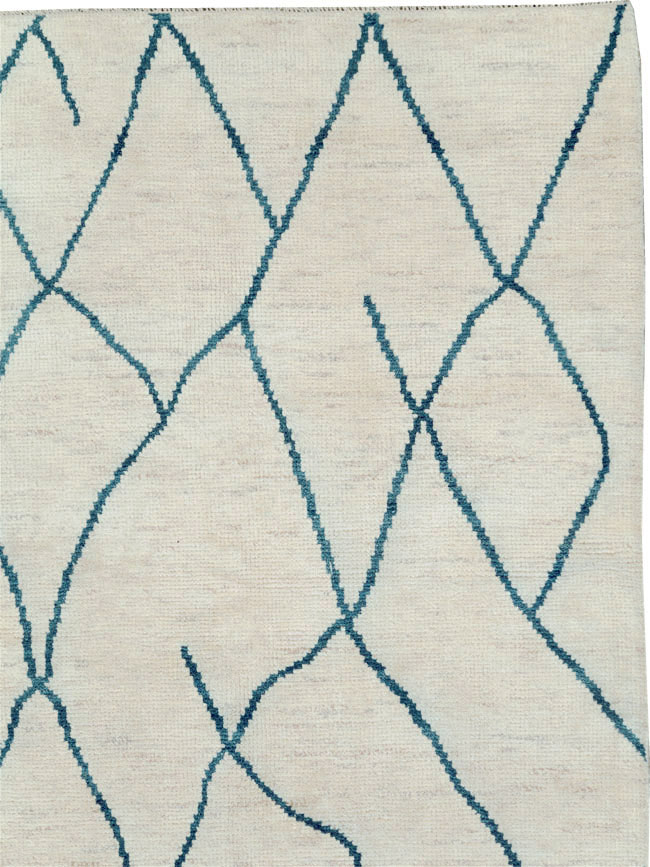 Contemporary Moroccan Room Size Carpet, No.29440 - Gsblank