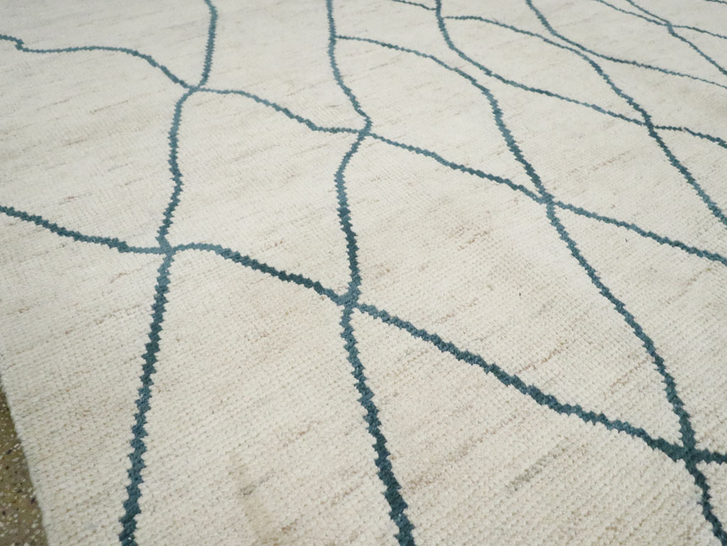 Contemporary Moroccan Room Size Carpet, No.29440 - Gsblank