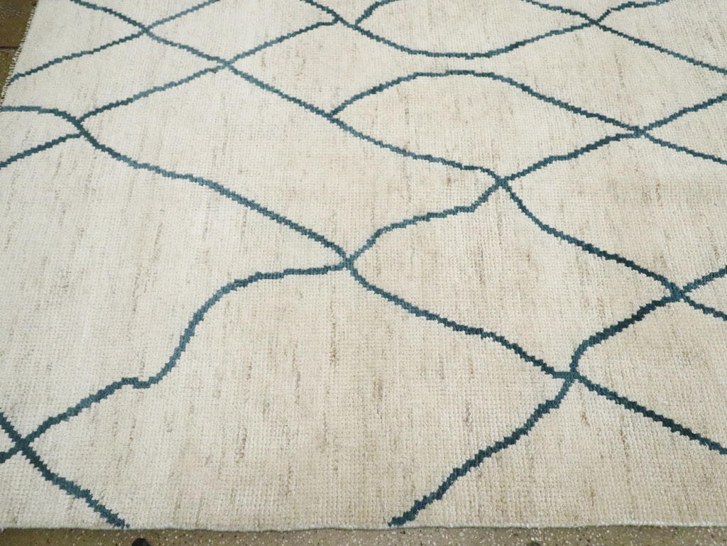 Contemporary Moroccan Room Size Carpet, No.29440 - Gsblank