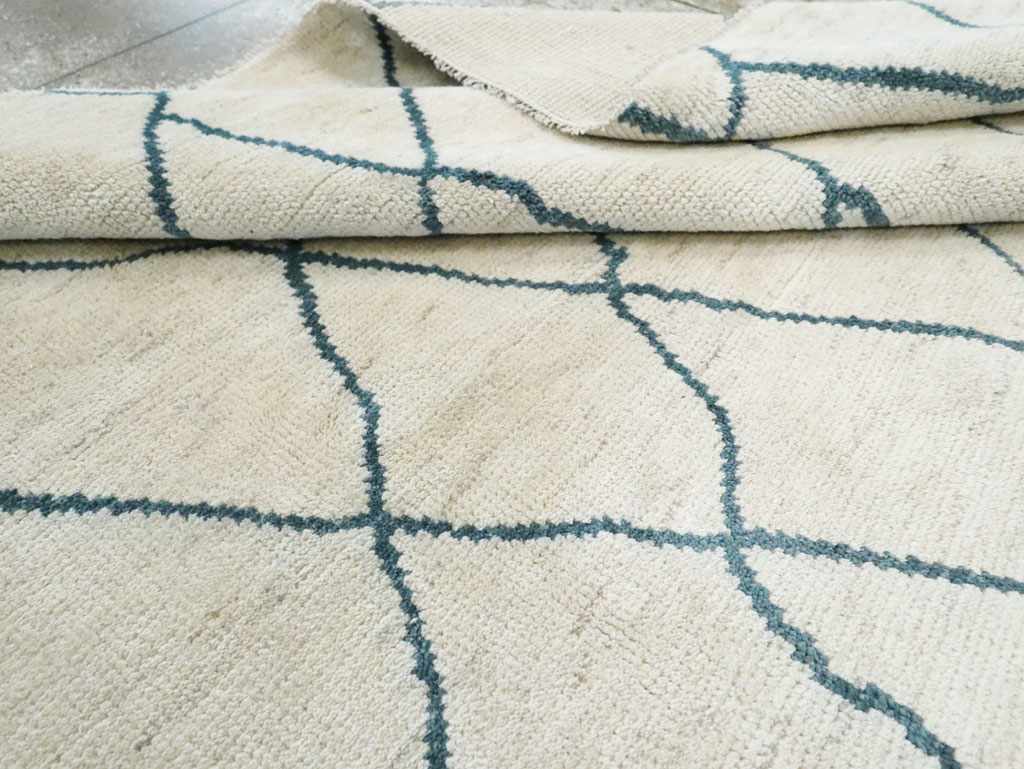 Contemporary Moroccan Room Size Carpet, No.29440 - Gsblank