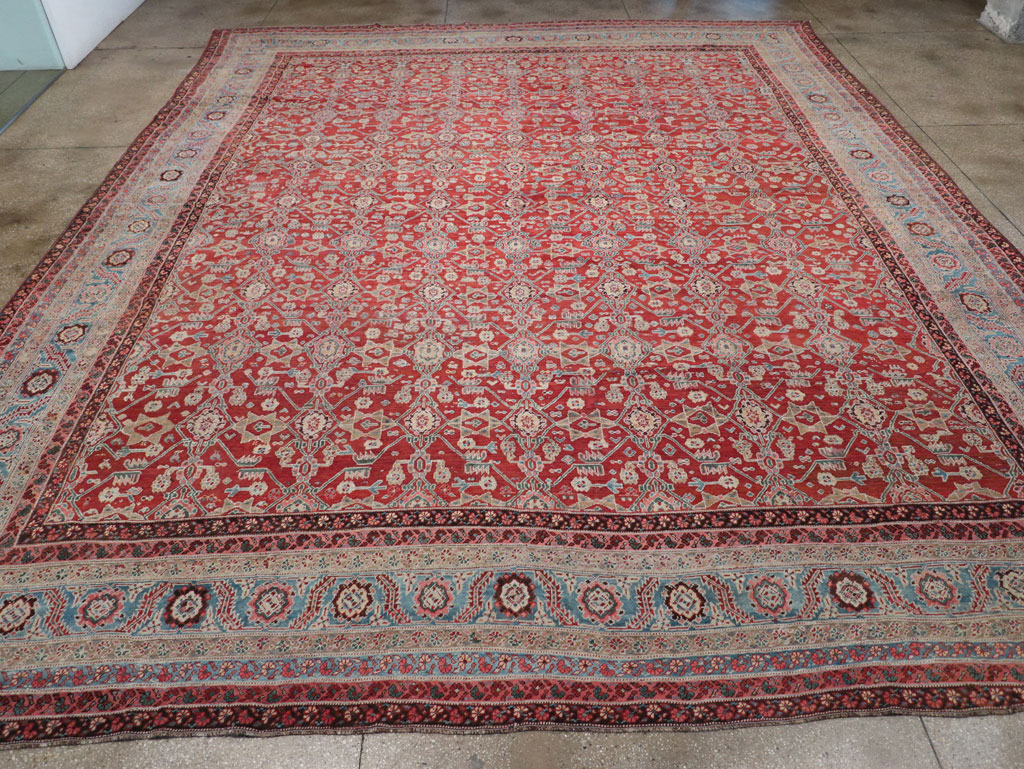 Antique Persian Bakshaish Large Carpet, No.29445 - Gsblank
