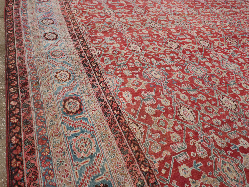 Antique Persian Bakshaish Large Carpet, No.29445 - Gsblank