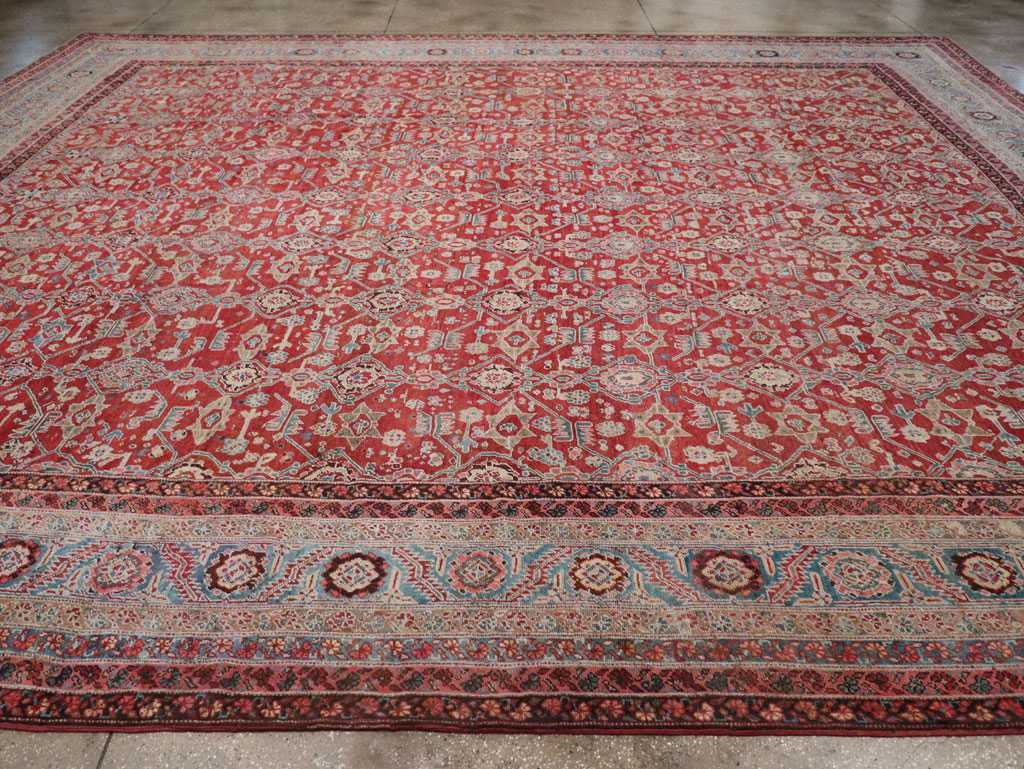 Antique Persian Bakshaish Large Carpet, No.29445 - Gsblank