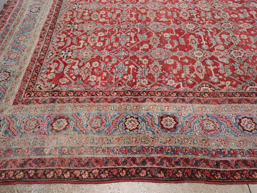 Antique Persian Bakshaish Large Carpet, No.29445 - Gsblank