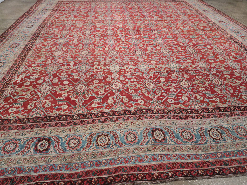 Antique Persian Bakshaish Large Carpet, No.29445 - Gsblank