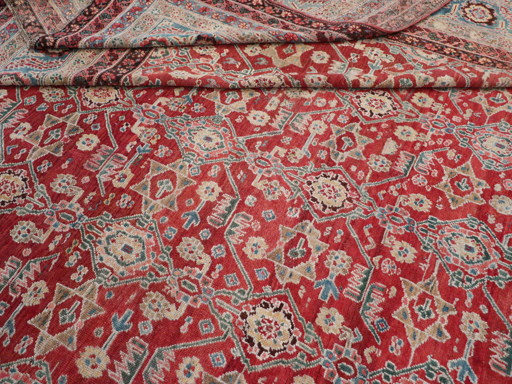 Antique Persian Bakshaish Large Carpet, No.29445 - Gsblank