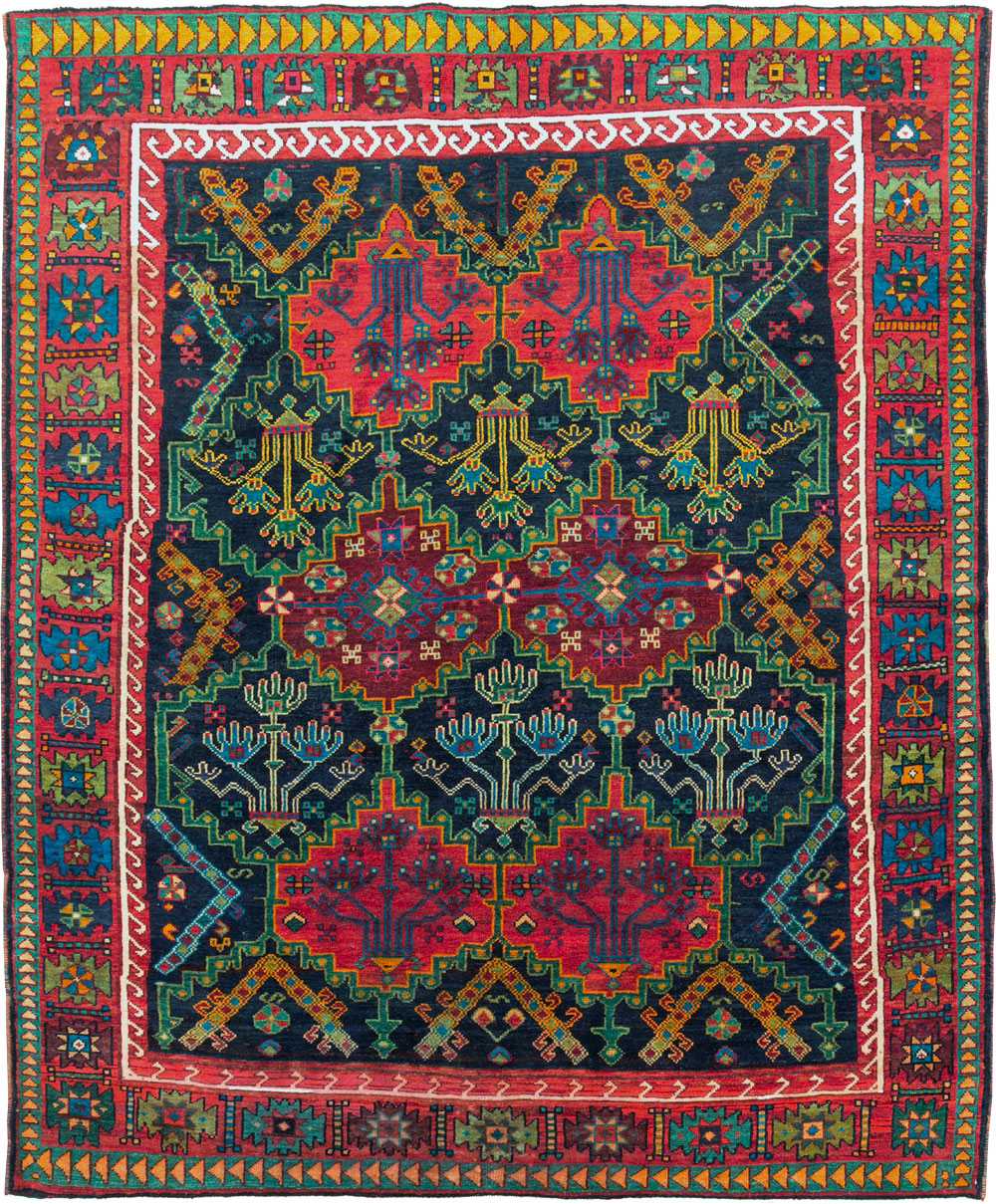 Vintage Persian Ardabil Small Room Size Carpet, No.29446 - Gsblank