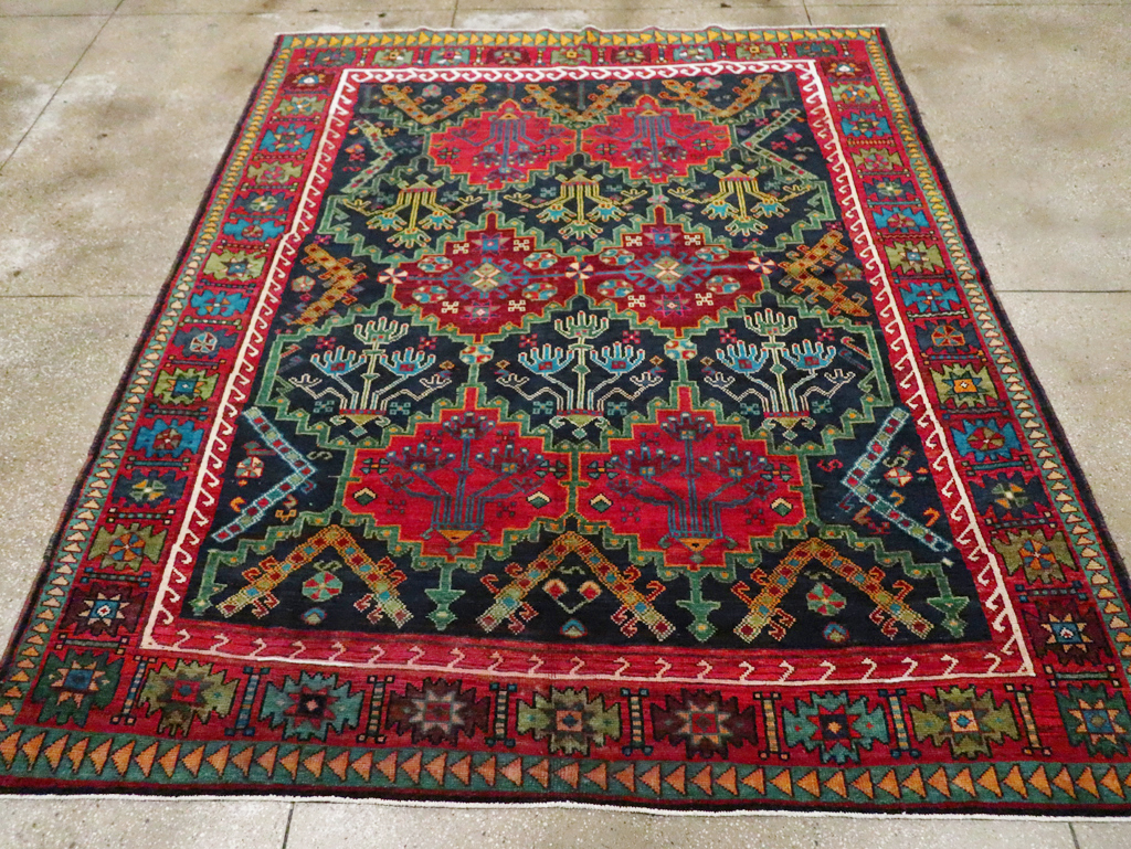 Vintage Persian Ardabil Small Room Size Carpet, No.29446 - Gsblank