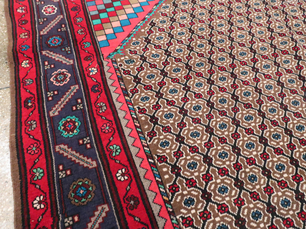 Vintage Persian Hamadan Accent Carpet, No.29449 - Gsblank