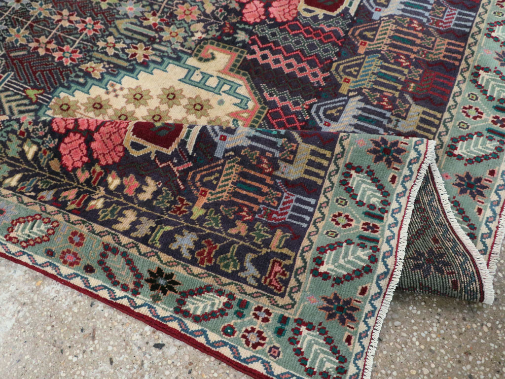 Vintage Persian Kurd Accent Rug, No.29457 - Gsblank