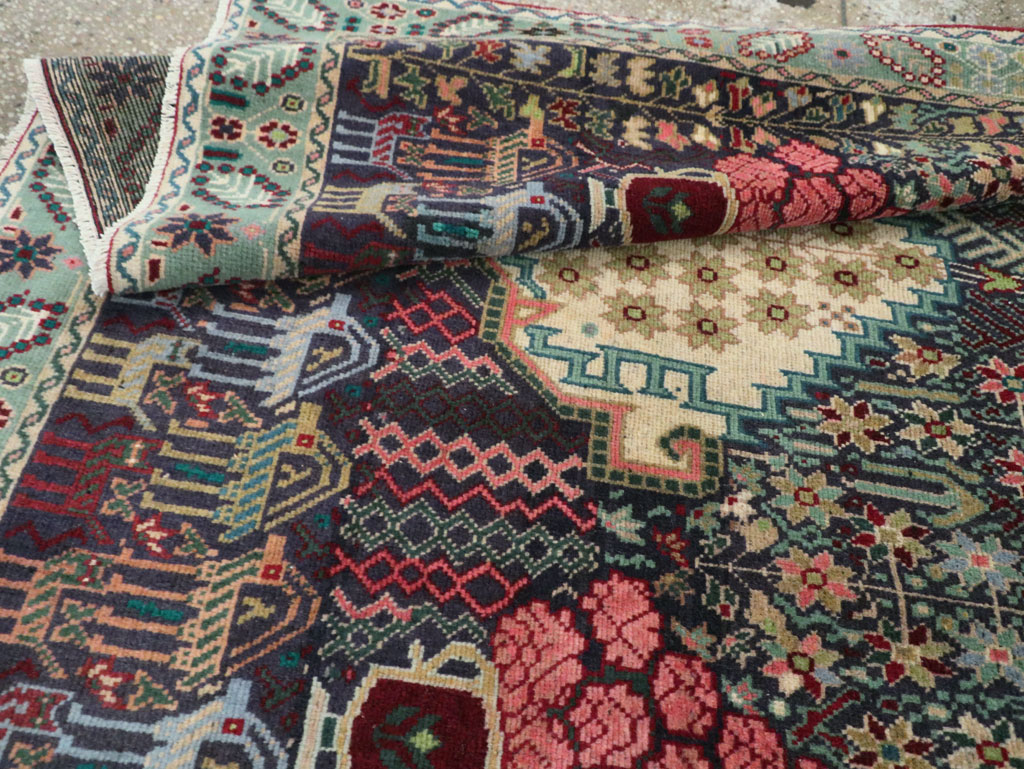 Vintage Persian Kurd Accent Rug, No.29457 - Gsblank