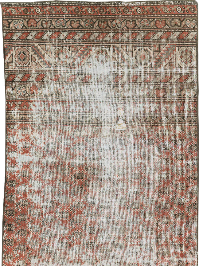Antique Distressed Persian Malayer Rug, No.29462 - Gsblank
