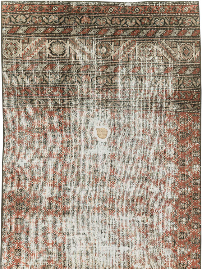 Antique Distressed Persian Malayer Rug, No.29462 - Gsblank