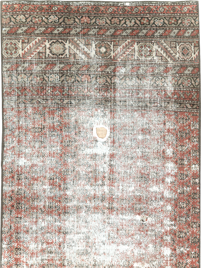 Antique Distressed Persian Malayer Rug, No.29462 - Gsblank