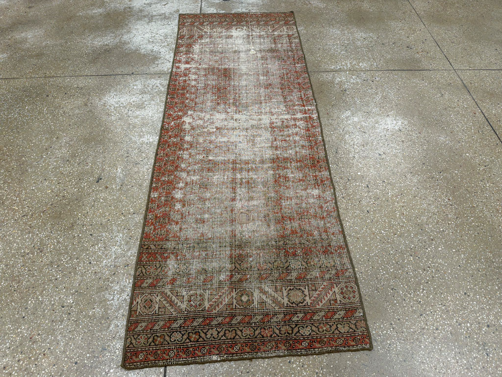 Antique Distressed Persian Malayer Rug, No.29462 - Gsblank