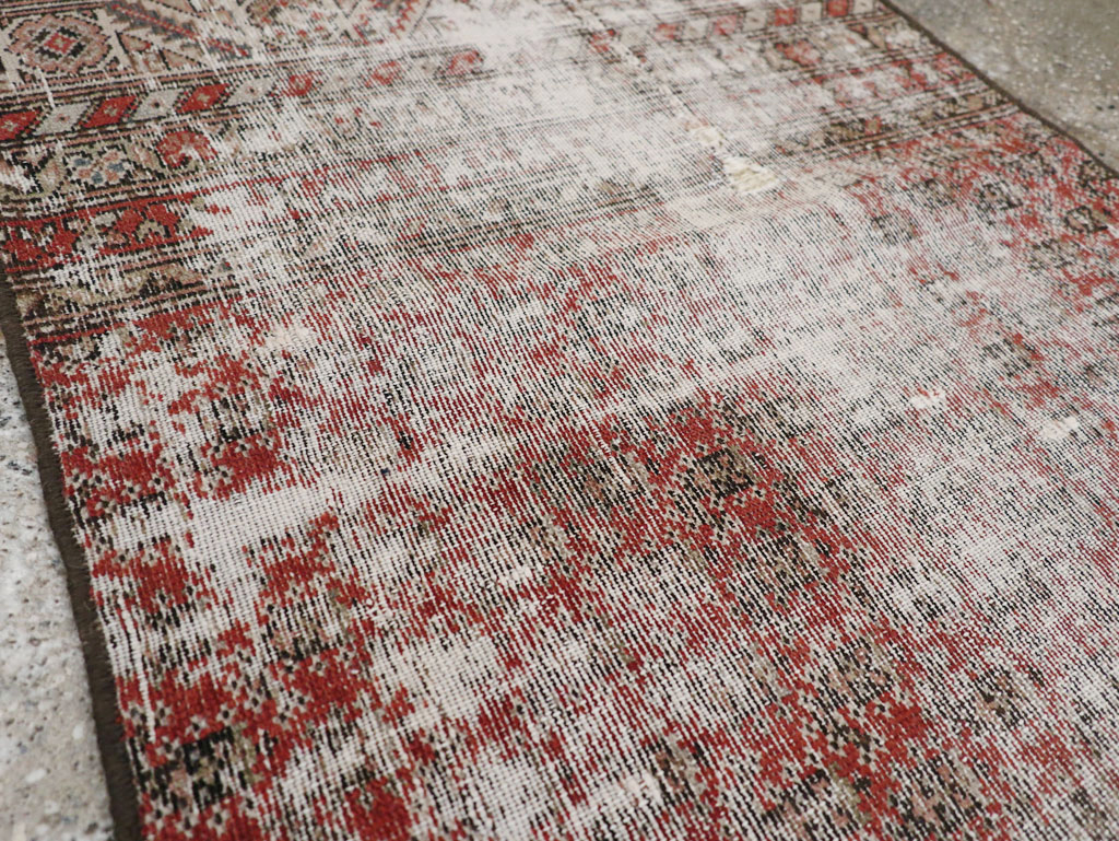 Antique Distressed Persian Malayer Rug, No.29462 - Gsblank