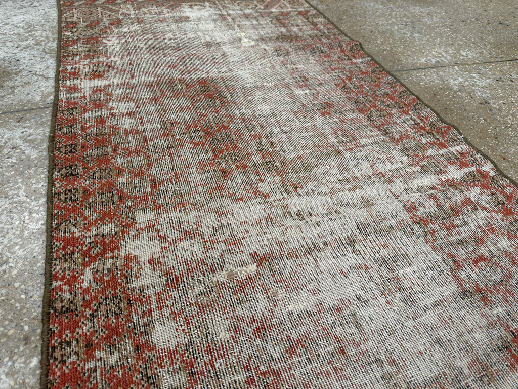 Antique Distressed Persian Malayer Rug, No.29462 - Gsblank