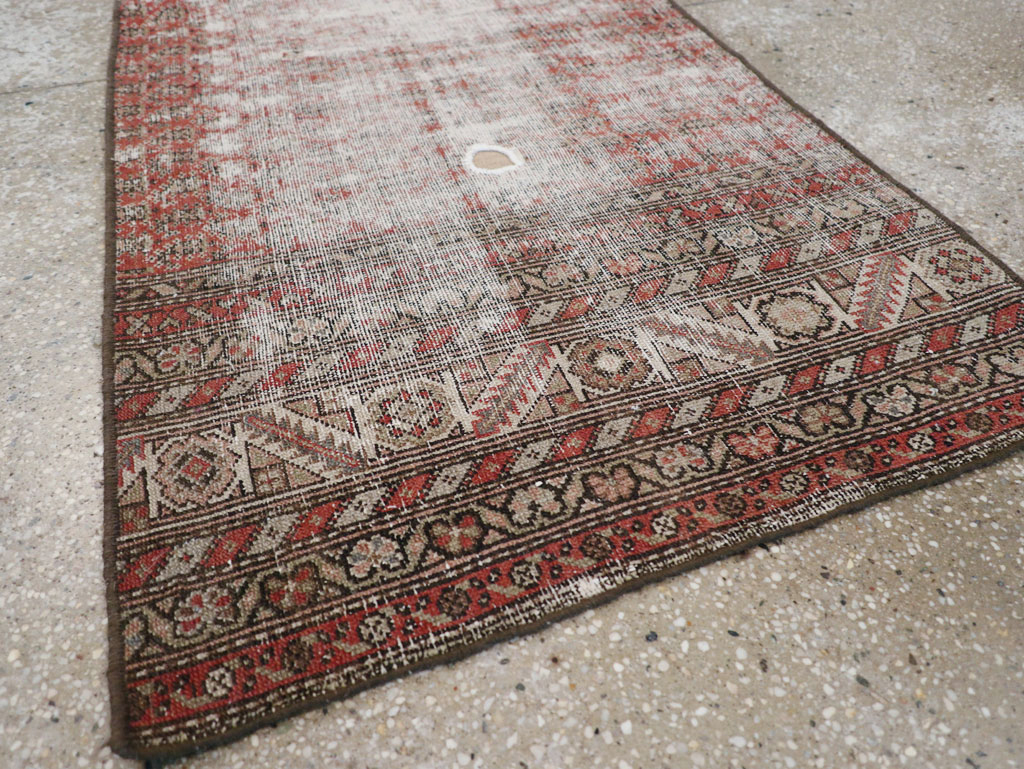 Antique Distressed Persian Malayer Rug, No.29462 - Gsblank