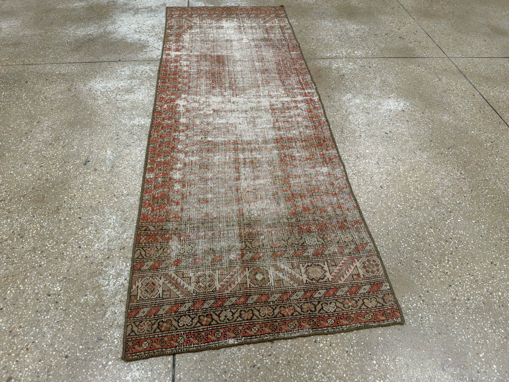 Antique Distressed Persian Malayer Rug, No.29462 - Gsblank