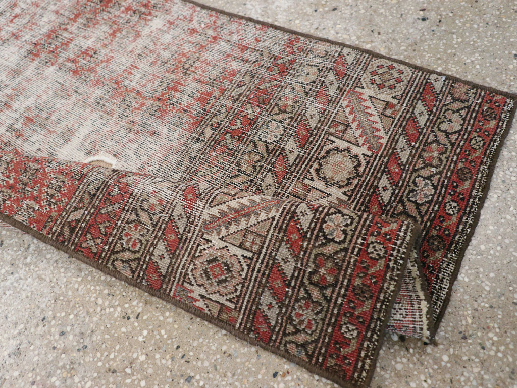 Antique Distressed Persian Malayer Rug, No.29462 - Gsblank