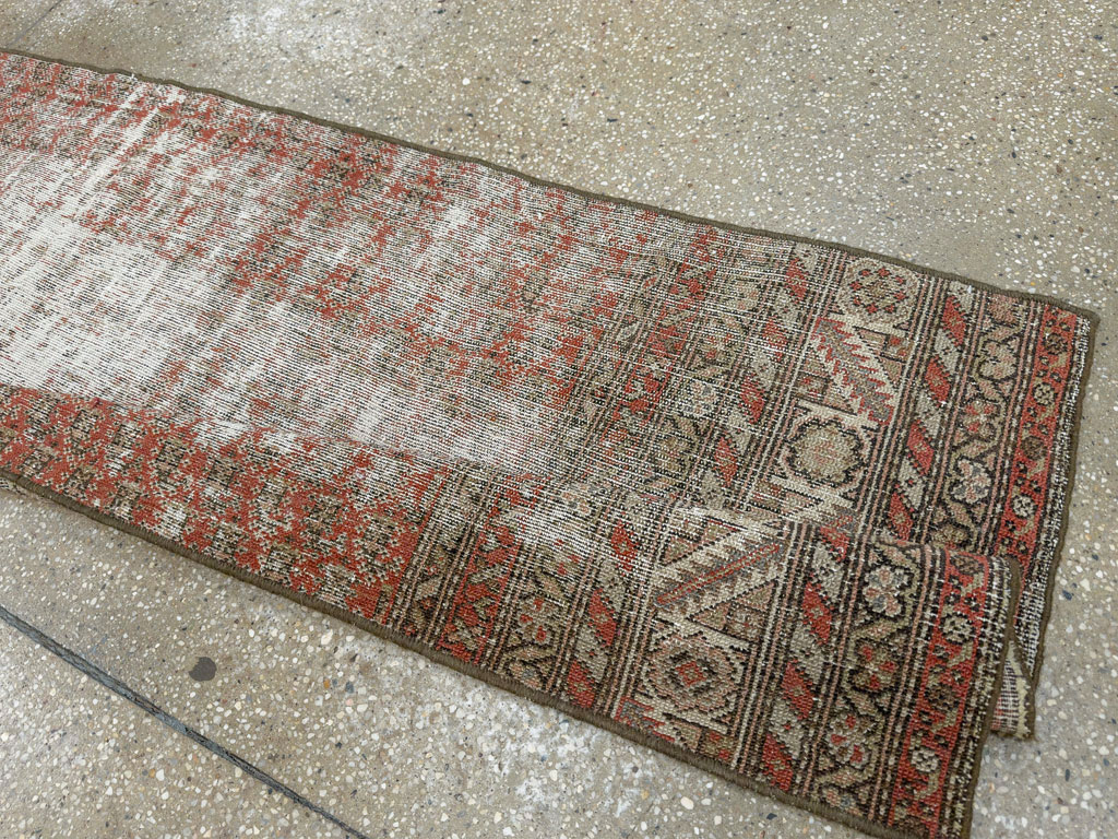 Antique Distressed Persian Malayer Rug, No.29462 - Gsblank