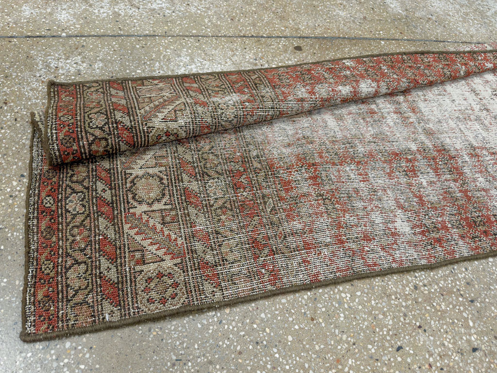 Antique Distressed Persian Malayer Rug, No.29462 - Gsblank
