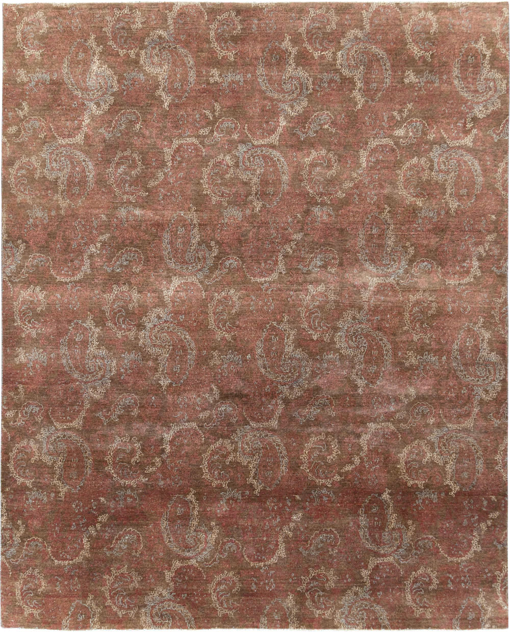 Vintage Persian Mashad Carpet, No.29464 - Gsblank
