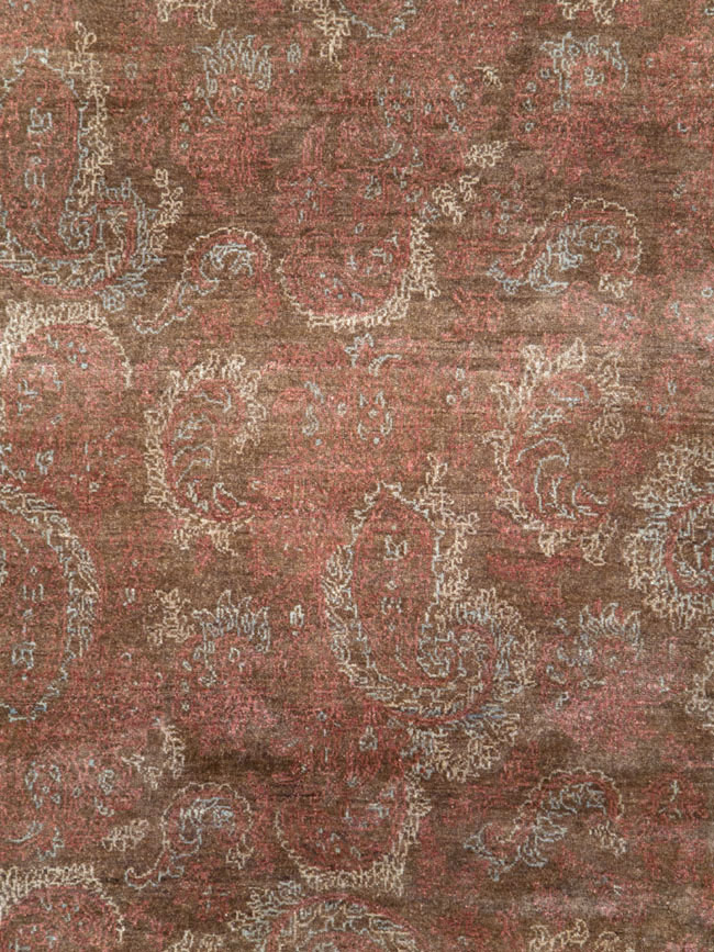 Vintage Persian Mashad Carpet, No.29464 - Gsblank