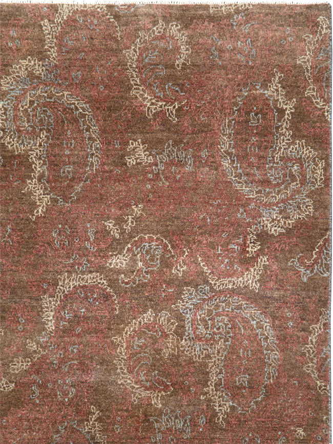 Vintage Persian Mashad Carpet, No.29464 - Gsblank