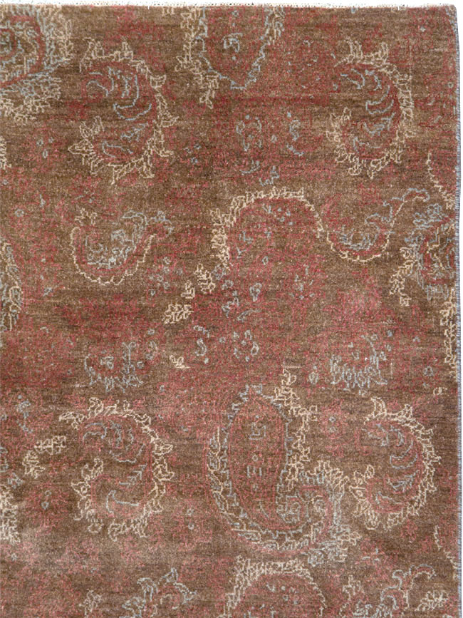 Vintage Persian Mashad Carpet, No.29464 - Gsblank