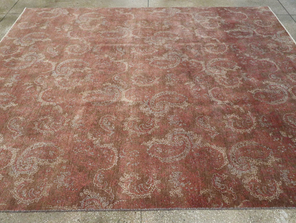 Vintage Persian Mashad Carpet, No.29464 - Gsblank