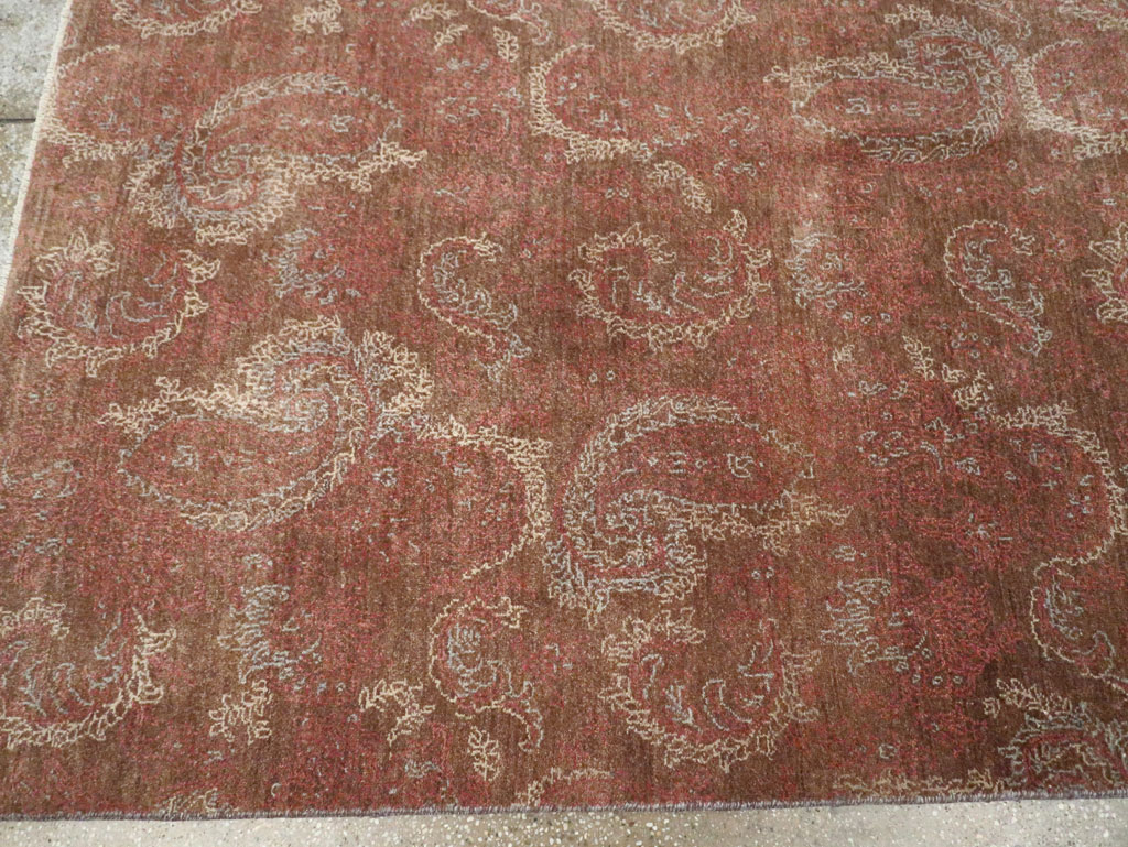 Vintage Persian Mashad Carpet, No.29464 - Gsblank