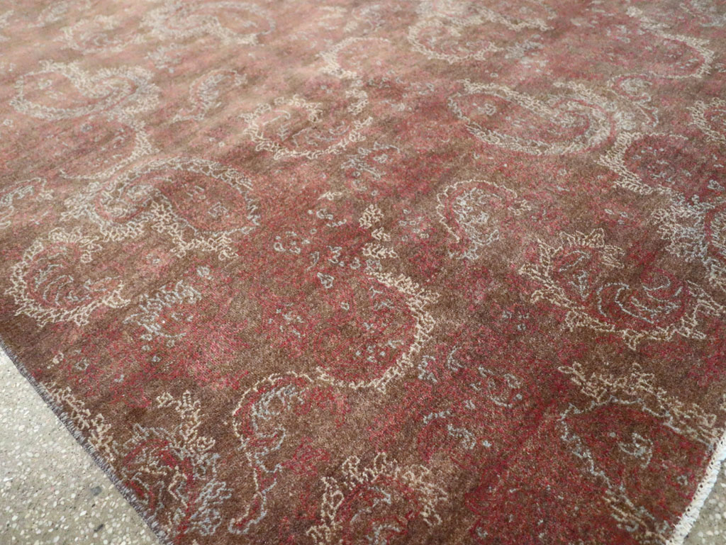 Vintage Persian Mashad Carpet, No.29464 - Gsblank