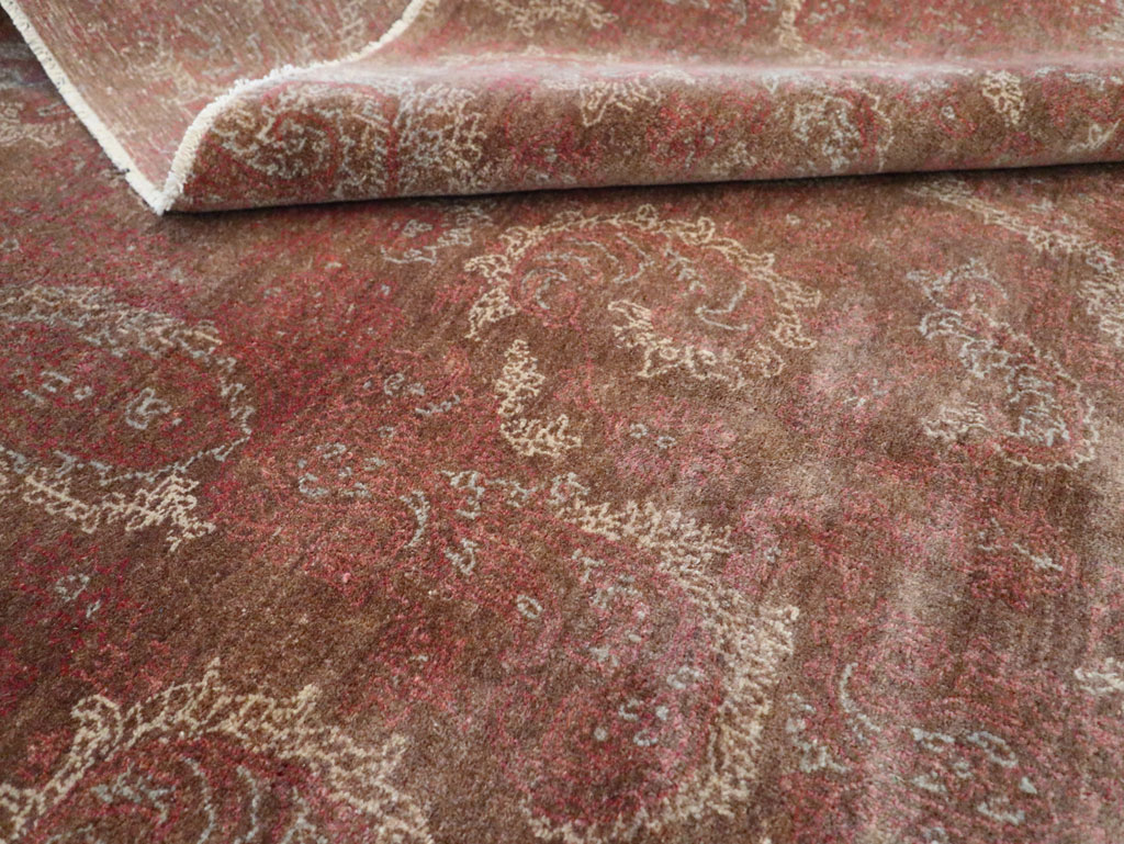 Vintage Persian Mashad Carpet, No.29464 - Gsblank