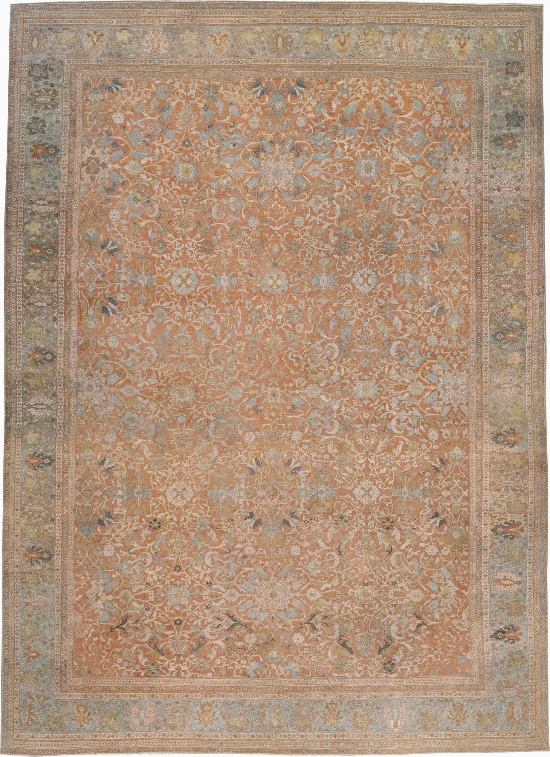 Antique Persian Mahal Oversize Carpet, No.29468 - Gsblank