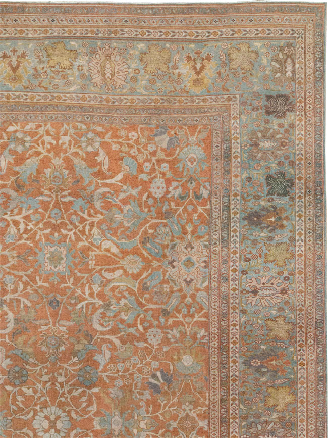 Antique Persian Mahal Oversize Carpet, No.29468 - Gsblank