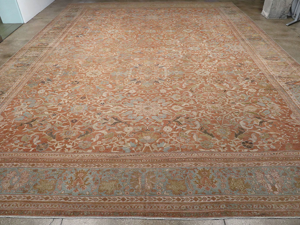 Antique Persian Mahal Oversize Carpet, No.29468 - Gsblank