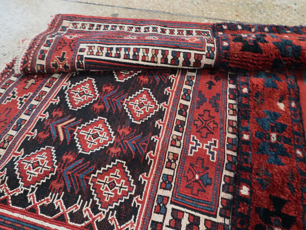 Vintage Persian Chaharmahal Bakhtiari Tacheh Flatweave Kilim , No.29473 - Gsblank
