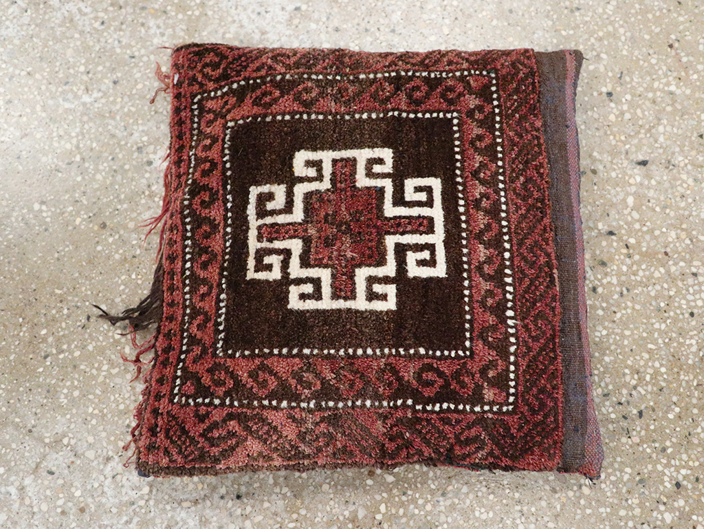 Vintage Persian Baluch Pillow, No.29474 - Gsblank