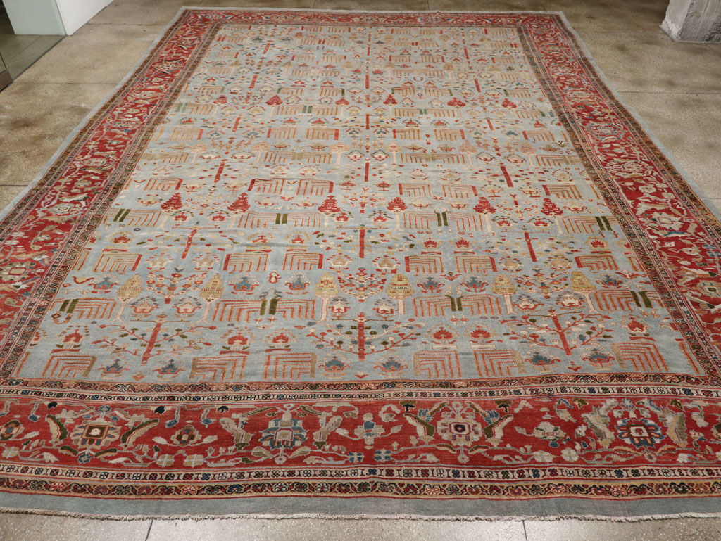 Antique Persian Sultanabad Oversize Carpet, No.29481 - Gsblank