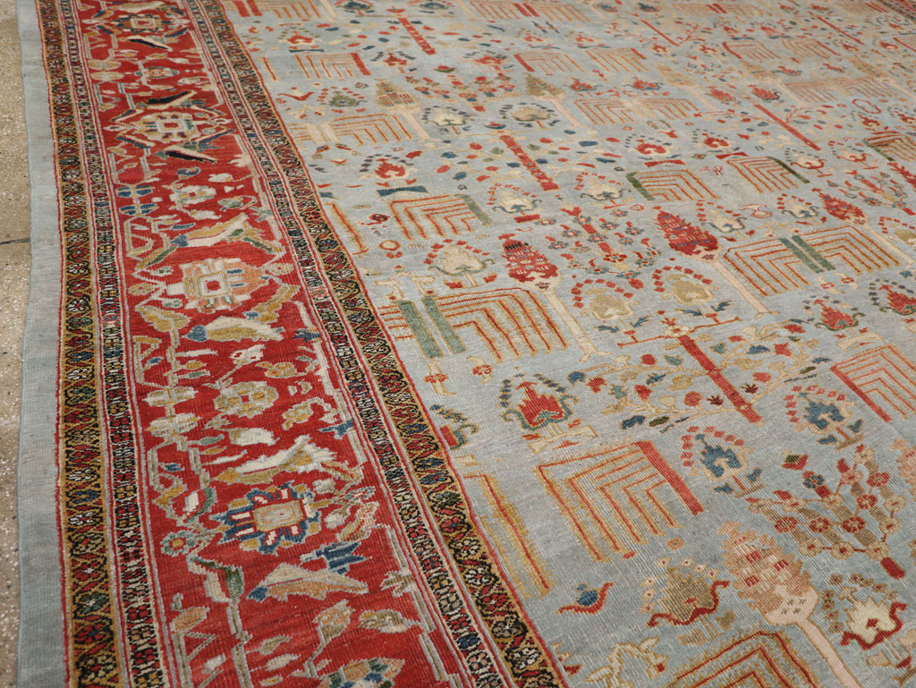 Antique Persian Sultanabad Oversize Carpet, No.29481 - Gsblank
