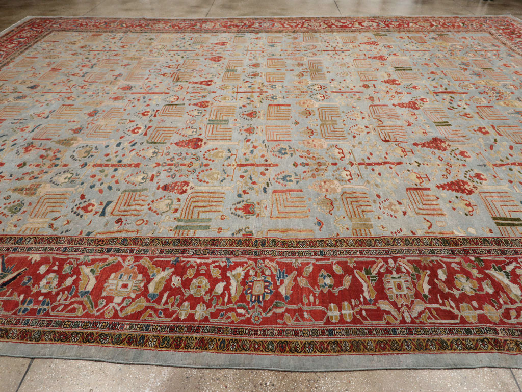 Antique Persian Sultanabad Oversize Carpet, No.29481 - Gsblank