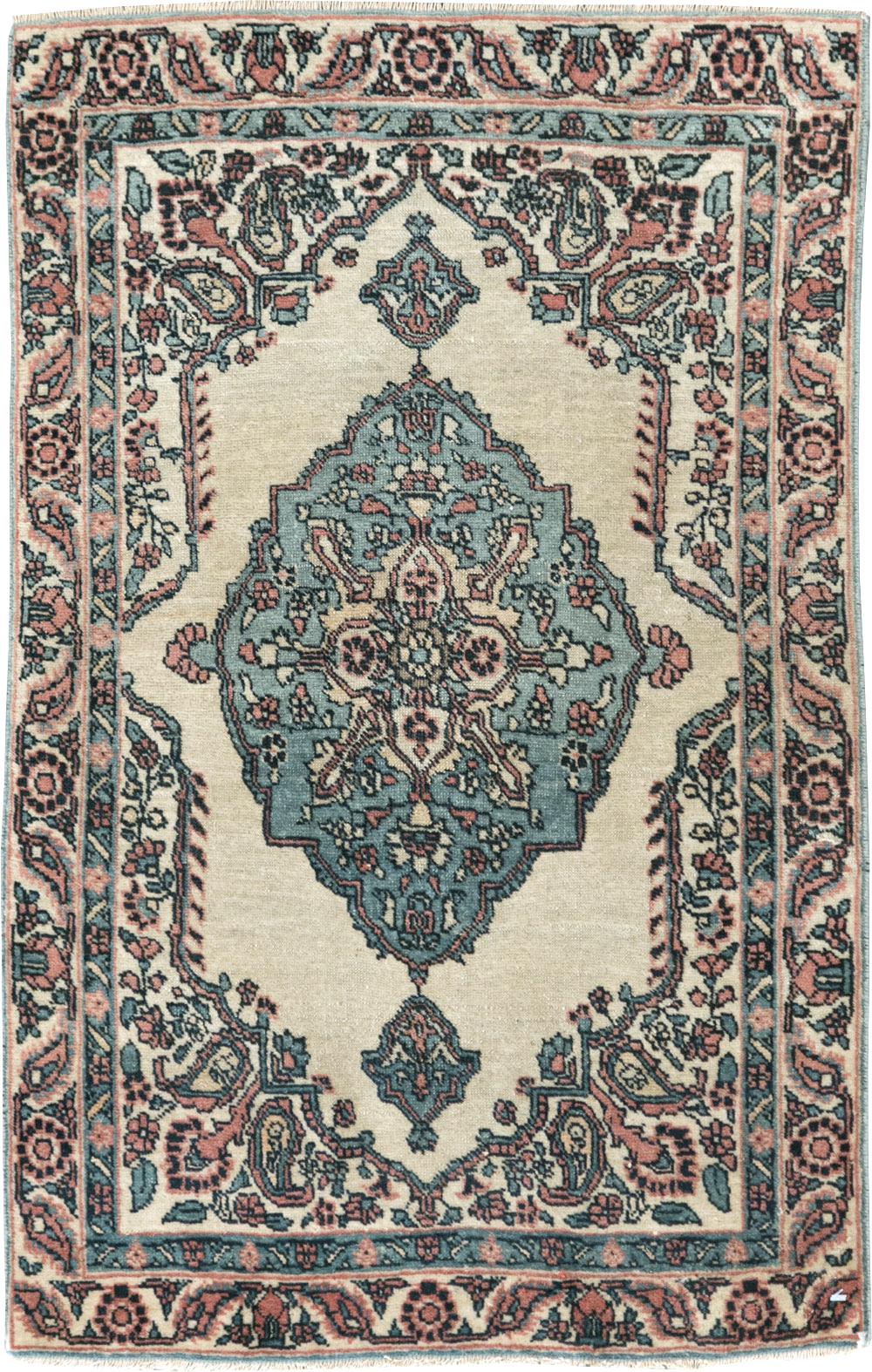 Antique Persian Tabriz Hagi Jalili Throw Rug, No.29482 - Gsblank