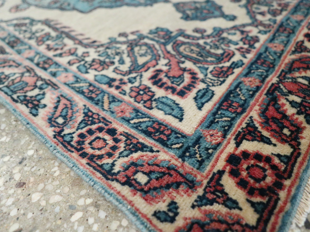 Antique Persian Tabriz Hagi Jalili Throw Rug, No.29482 - Gsblank